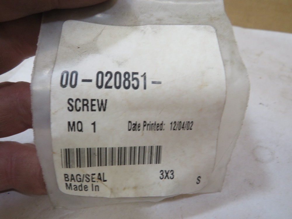 00-020851 Hobart Screw Genuine OEM