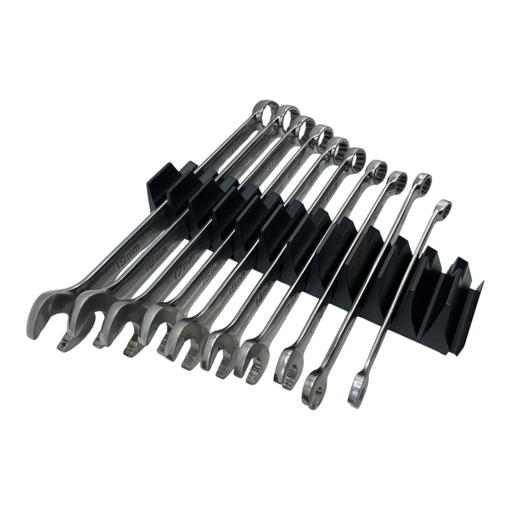 Plastic Wrench Organizer Set Tool Box Storage Magnetic Drawer Attachment Black