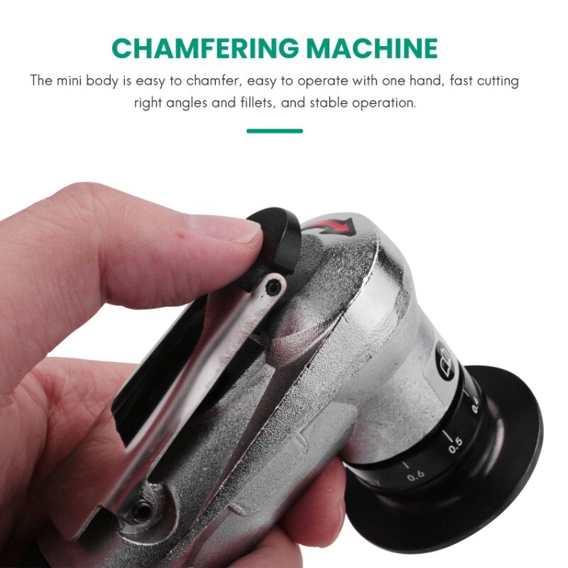 Mini Pneumatic Chamfering Machine 45 Degree Arc Hand-Held Beveling Trimming