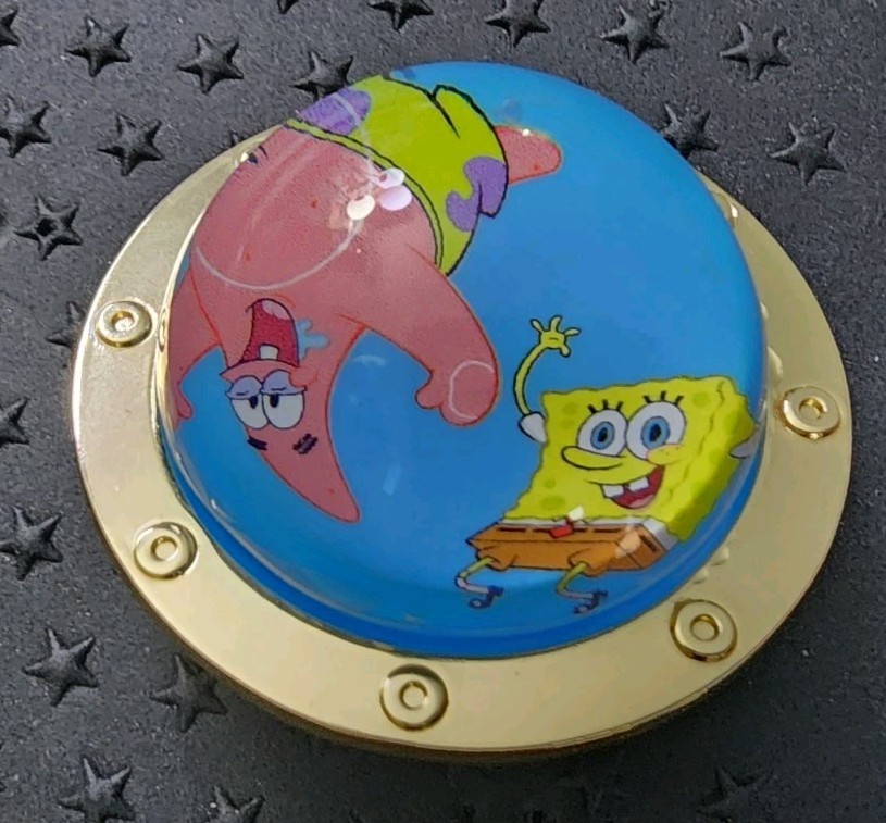 Spongebob and Patrick Ship Window Bubble 2025 Pinback Pin Nickelodeon