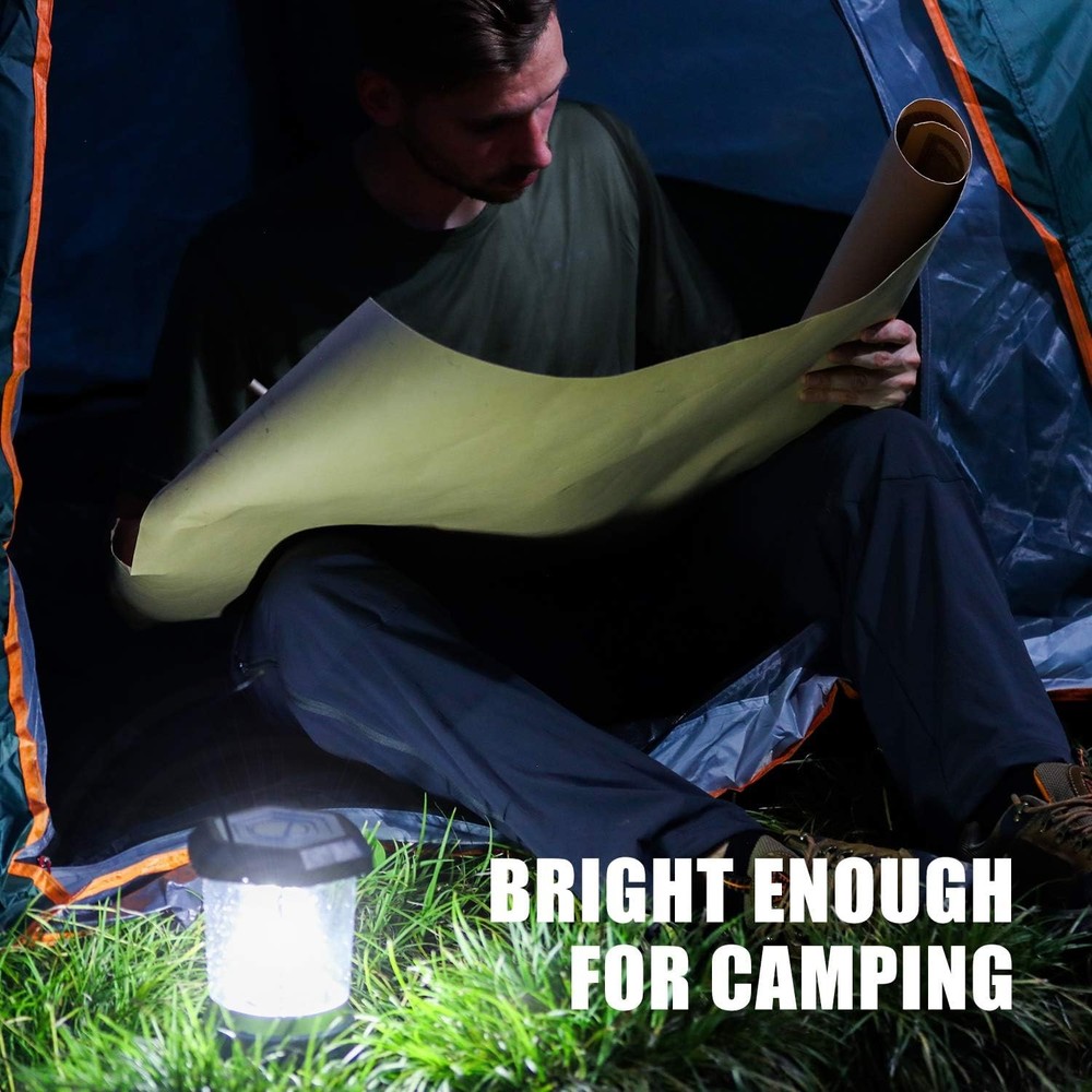 LED Camping Lantern Battery Powered 1500 Lumen COB Light 4*D...