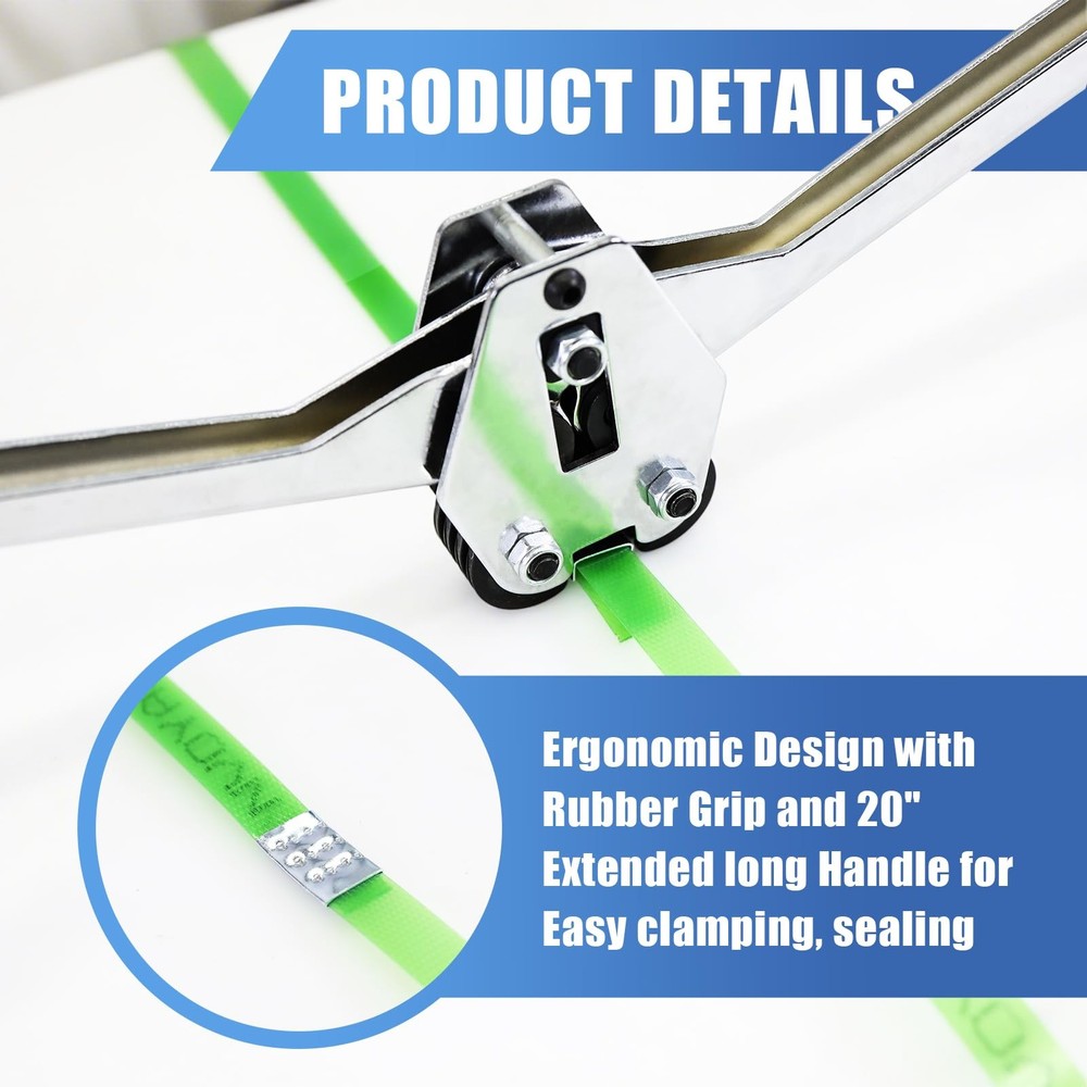 Heavy Duty Banding Strapping Sealer Crimper For 3/4 Width Polyester Polypropl