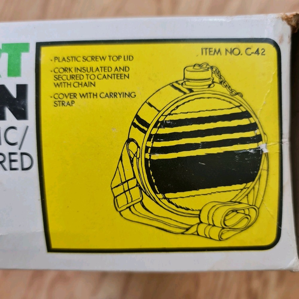 Vintage American Camper Flannel 2 Quart Canteen