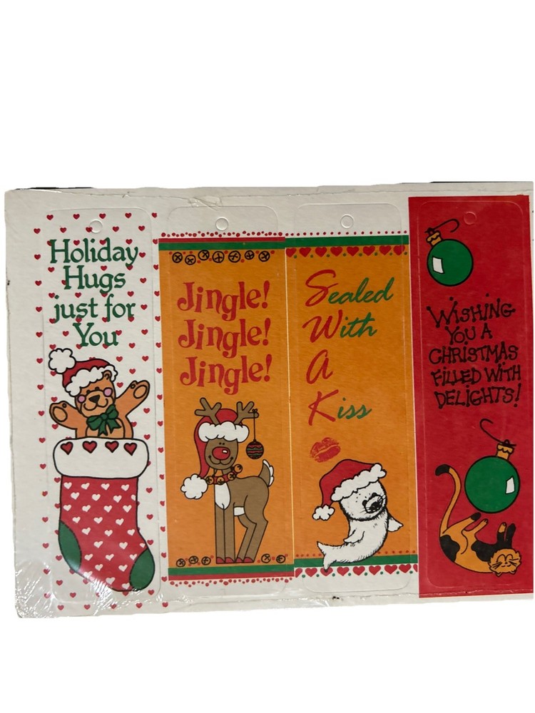 VTG Christmas Bookmarks; Sealed