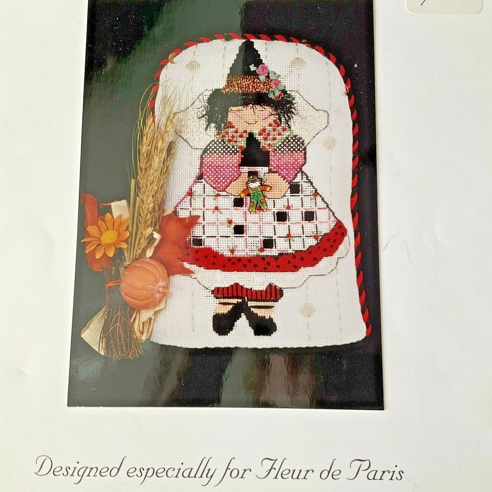 Needlepoint Chart Instruction Booklet Cheryl Schaeffer Autumn Witch 18 Count