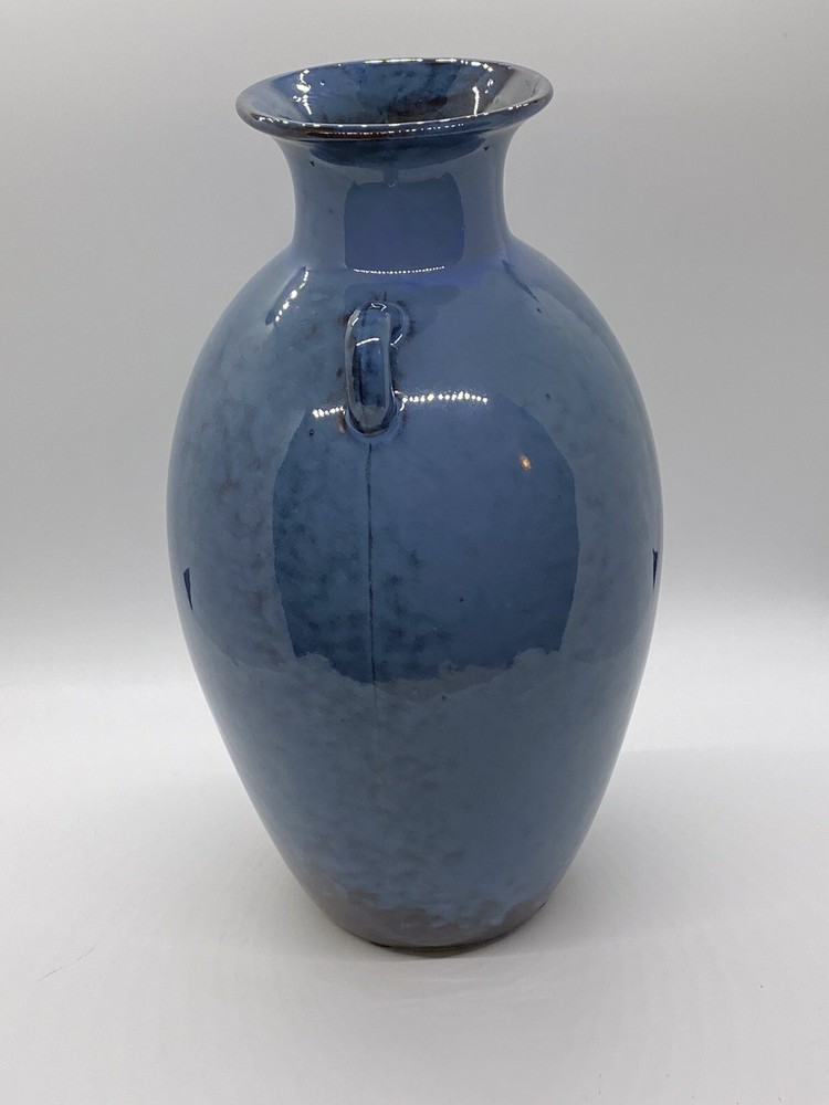 Blue/Brown Studio Art Pottery Vase