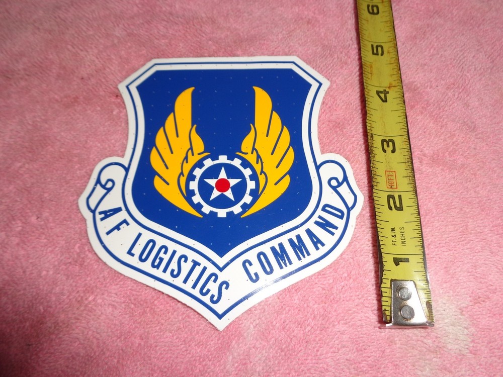 Vintage 4.75" Aviation AFLC AIR FORCE LOGISTICS COMMAND WINDOW STICKER