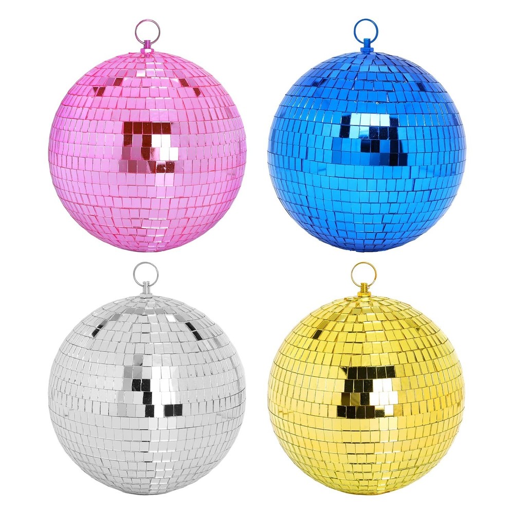 Mirror Ball, 8 inch Reflective Light Dance Disco Balls with Hanging Ring for ...