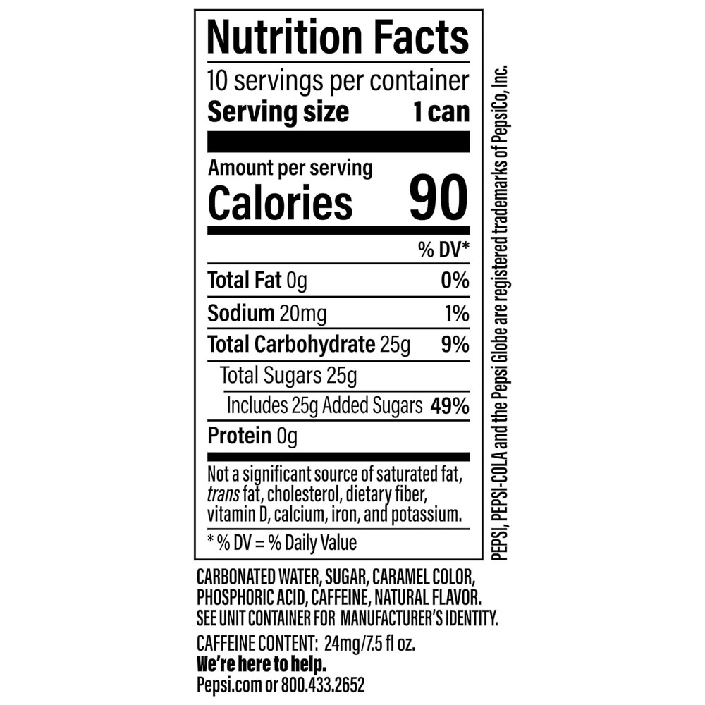 Real Sugar Soda Mini Cans, 7.5Oz Mini Cans, (10 Pack) (Packaging May Vary) ​