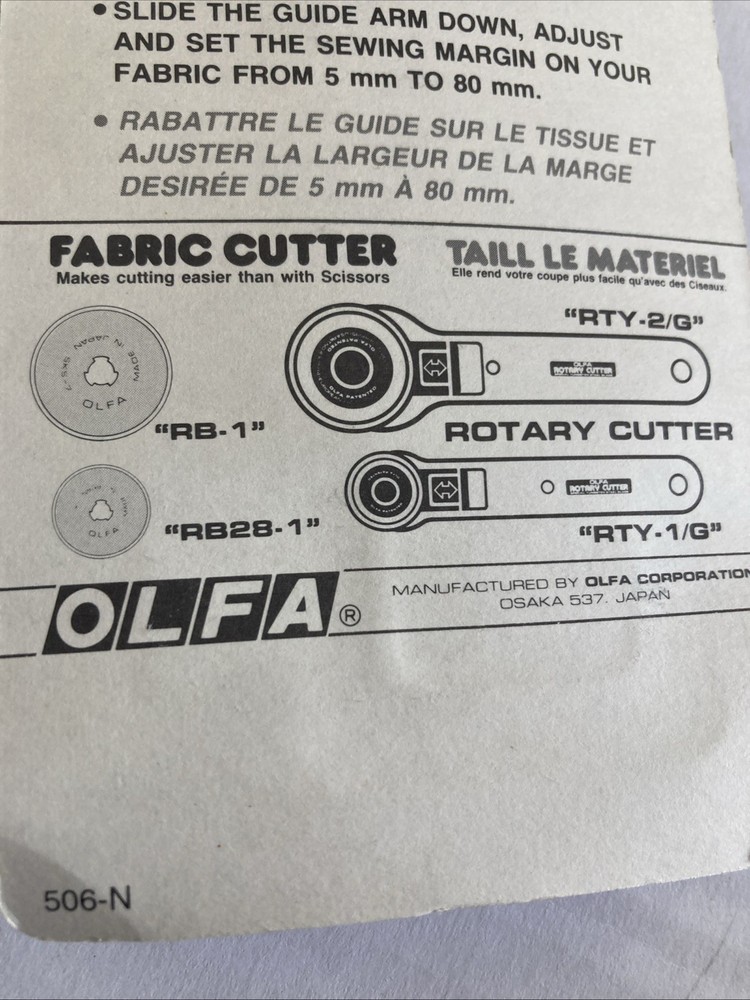 Olga Guide Arm For Rotary Cutter RTY-Guide