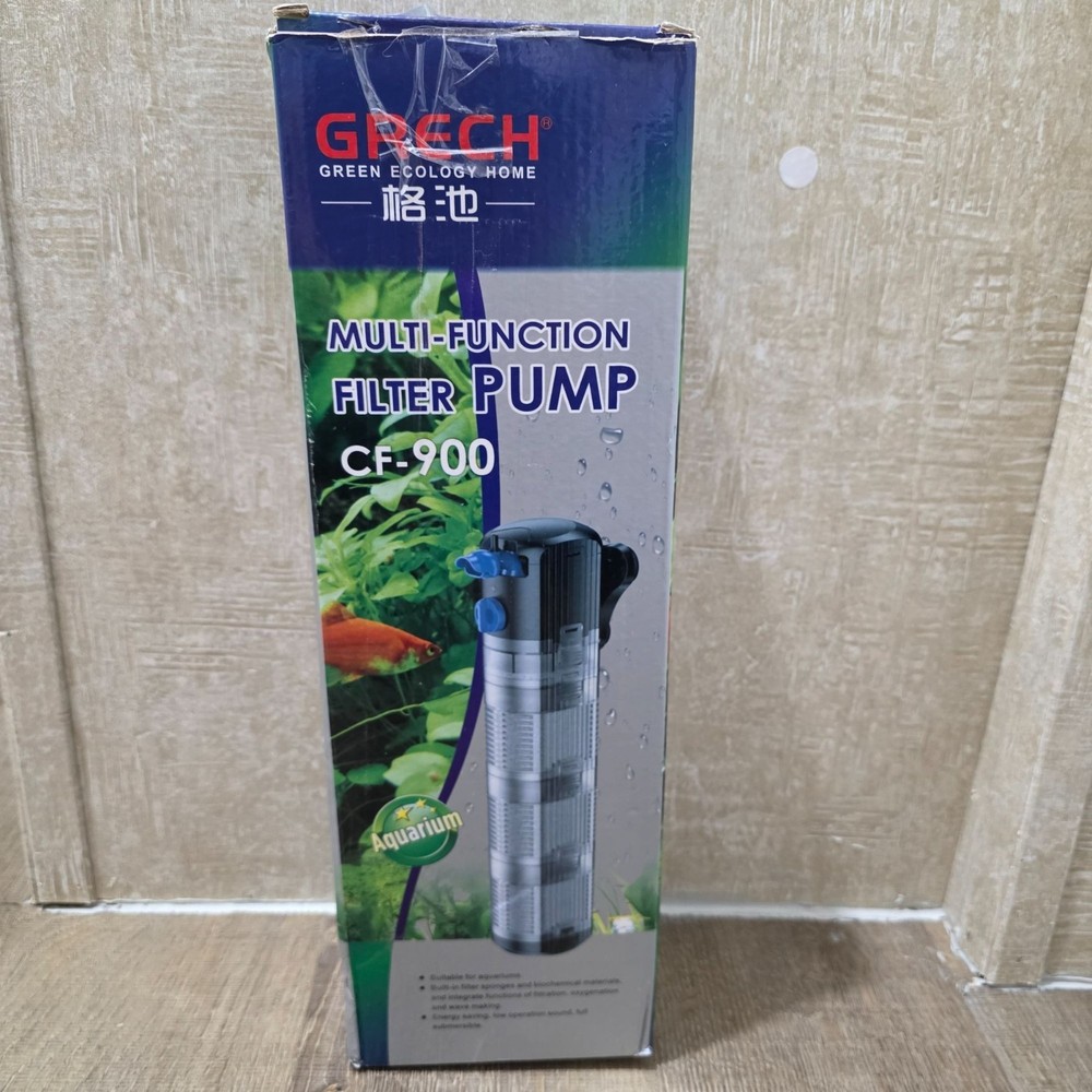 Grech CF-900 Multi-Function Aquarium Filter Pump With Media & Accessories