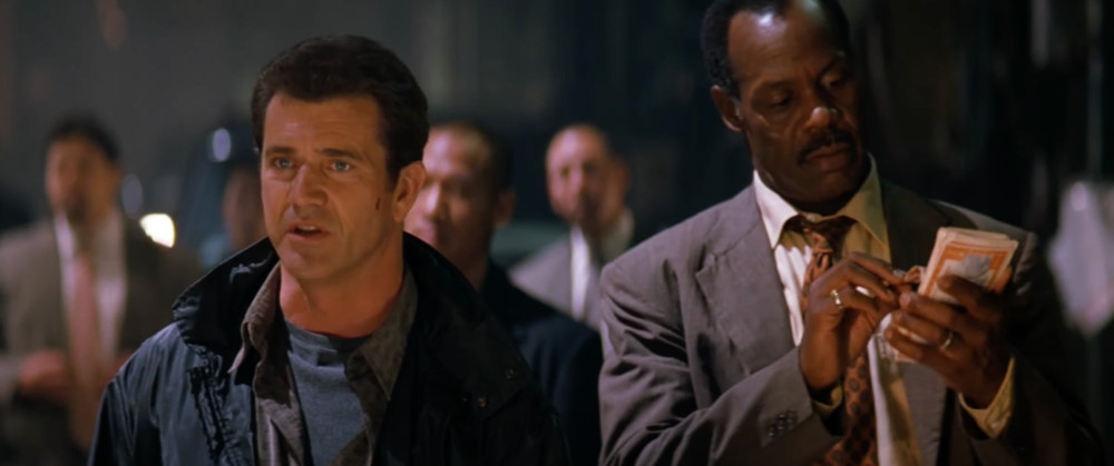 LETHAL WEAPON 4 PROP - SCREEN USED - FRAMED PROP BILL - MEL GIBSON