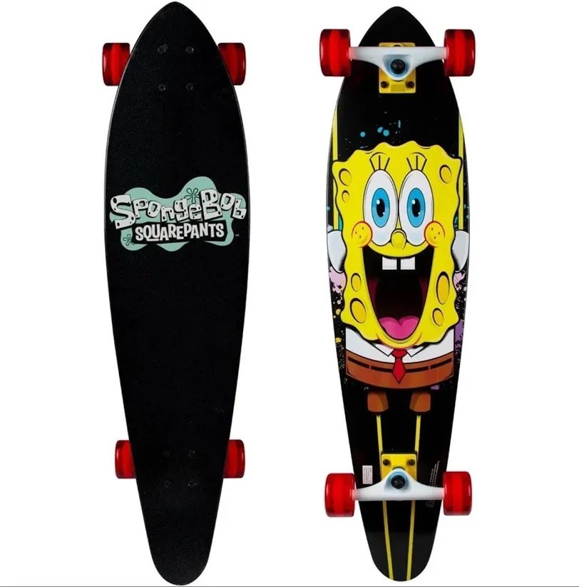 New Spongebob Stretched 36" Kryptonics Longboard Skateboard