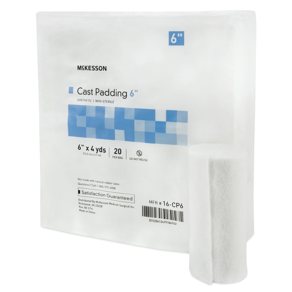 McKesson Cast Padding 6" x 4 Yd Polyester White 16-CP6 20 Ct