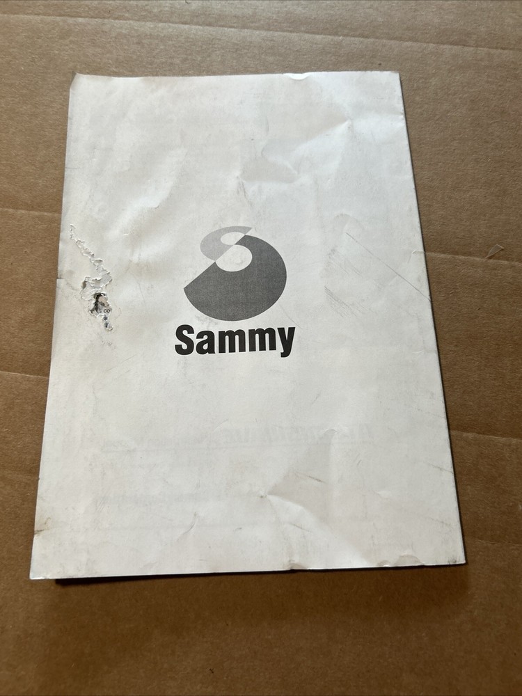 Original AtomisWave Japanese arcade Video game manual