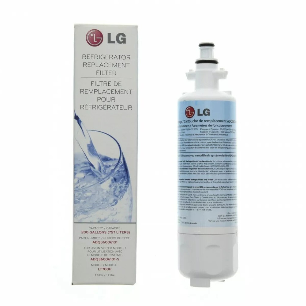 (2-Pack) LG LT700P Refrigerator Replacement Filter 6 Month / 200 Gallon