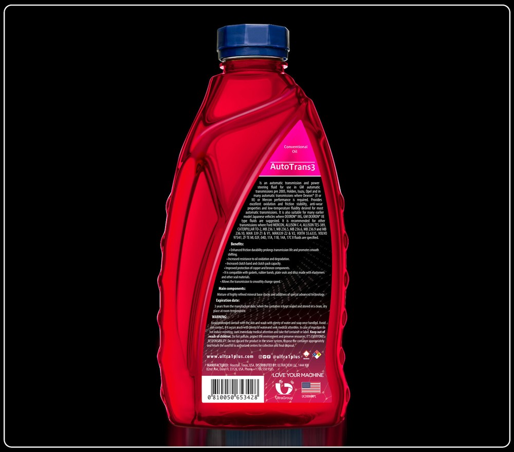 Ultra1Plus™ Dexron III Mercon Automatic Transmission Fluid ATF | Quart