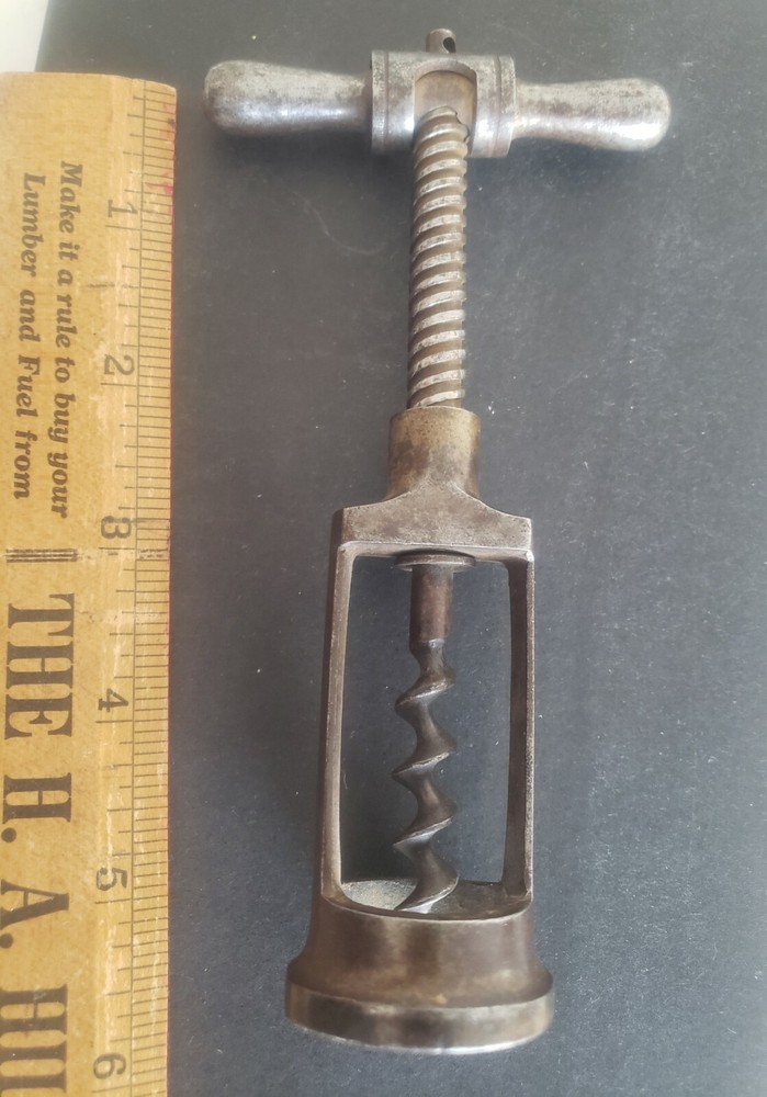 Antique 19th Century Locking Handle Corkscrew S & A Co. Germany stamp