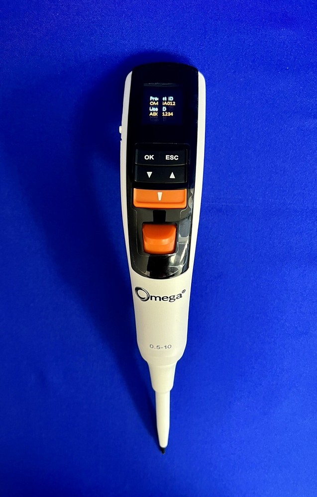 Omega Electronic Pipette Single Channel 0.5-10uL