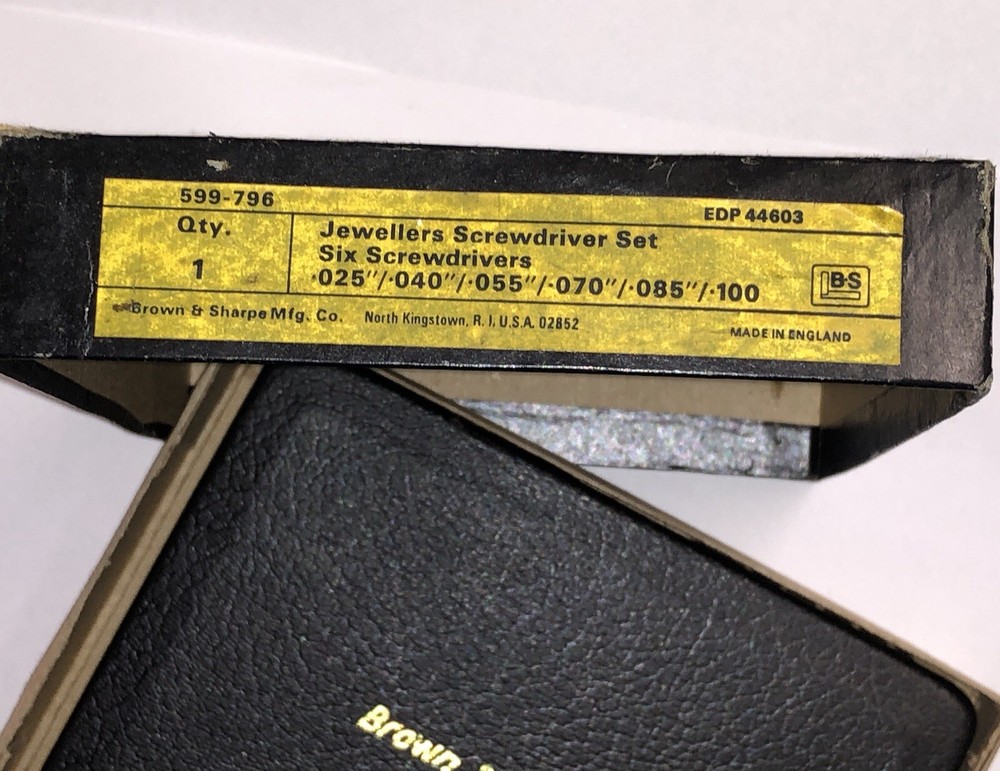 Brown & Sharpe 6 Piece Precision Screwdriver Set