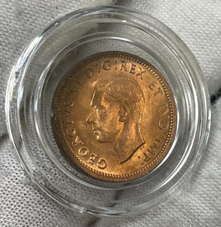1938 Canada One Cent Coin Excellent Condition