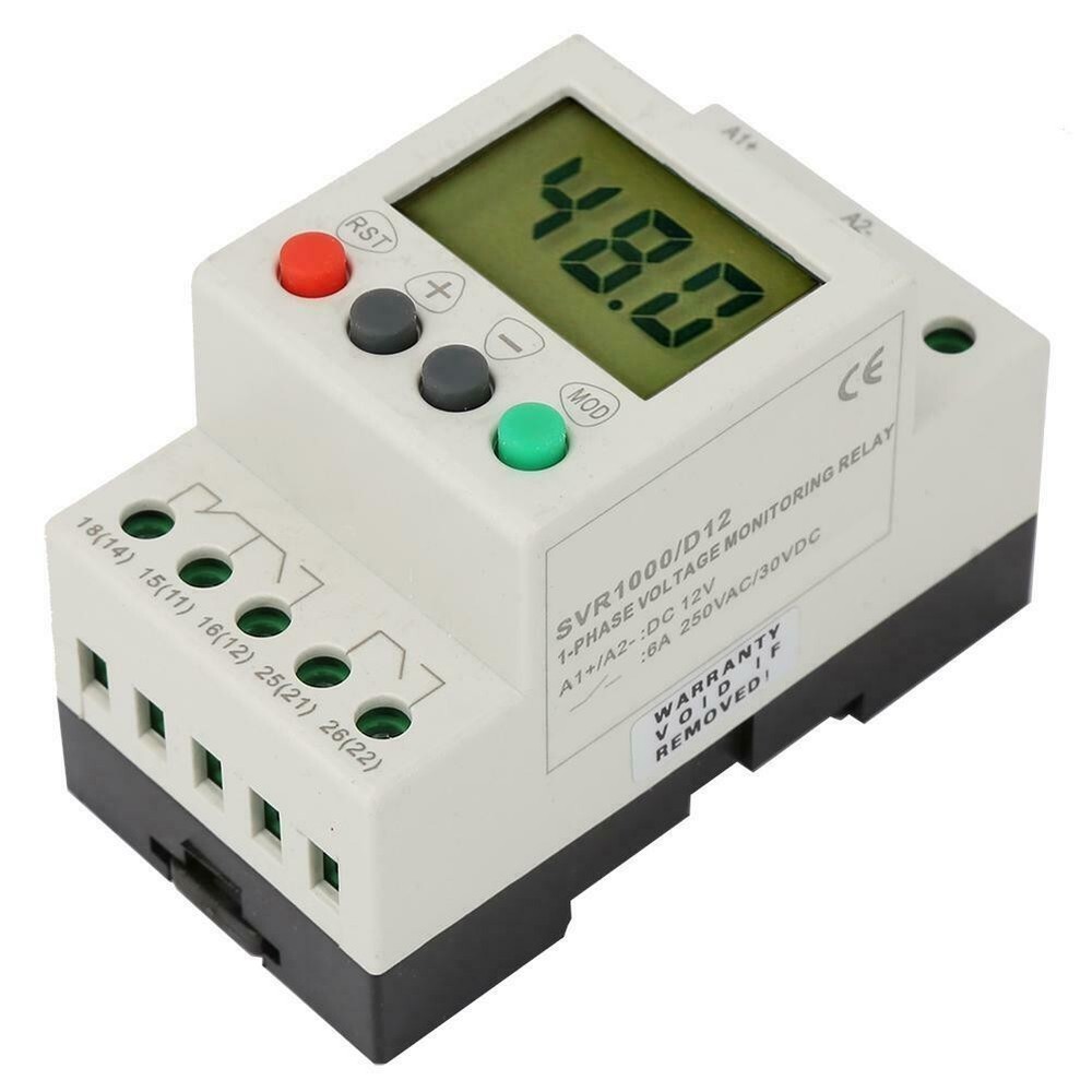 Under-voltage Relay Over-voltage AC/DC 24V-48V  for PROTECTION Protector-SVR1000