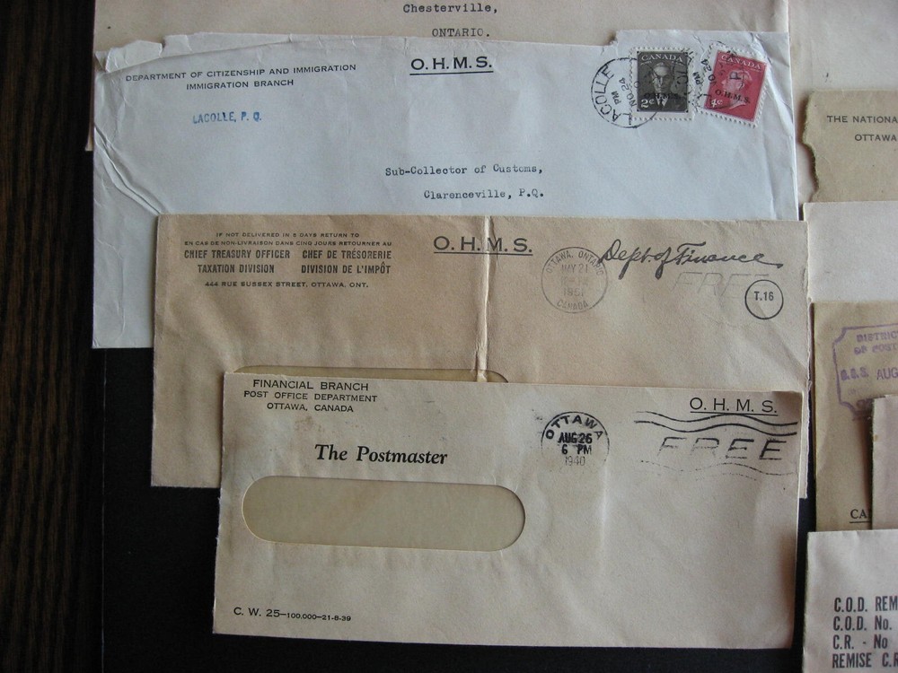 Canada 33 OHMS covers, mostly 1930s 40s era check them out!