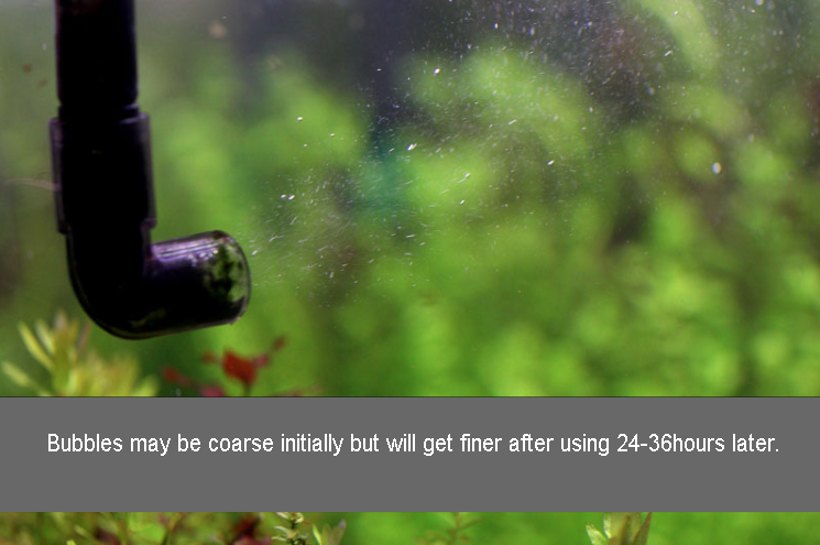 QANVEE Inline CO2 Atomizer Diffuser Aquarium Planted Tanks Aquascape