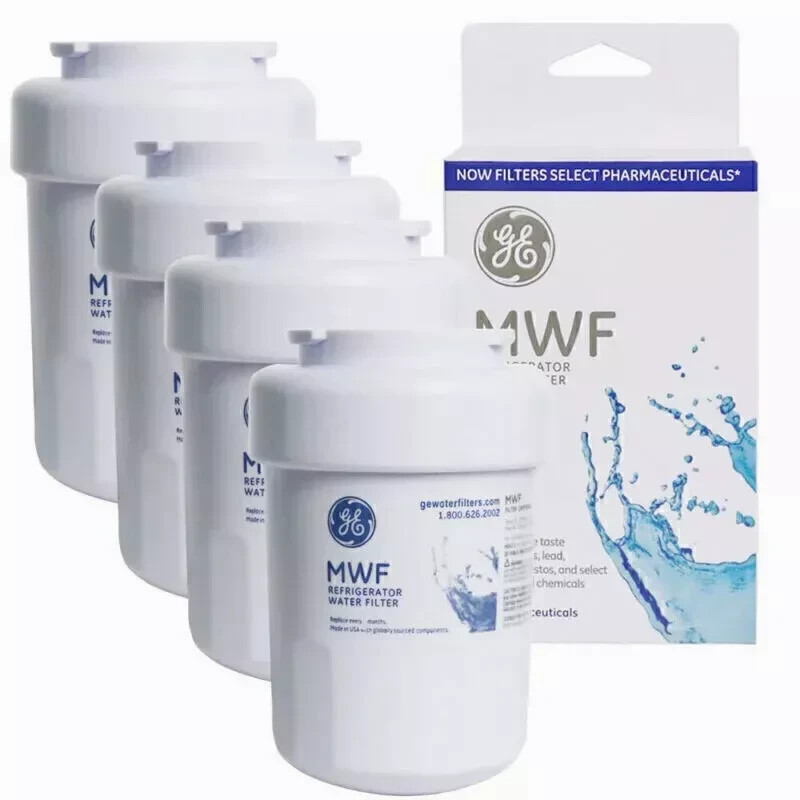 4 PACK NEW GE MWF MWFP 46-9991 GWF Smartwater Genuine Refrigerator Water Filter