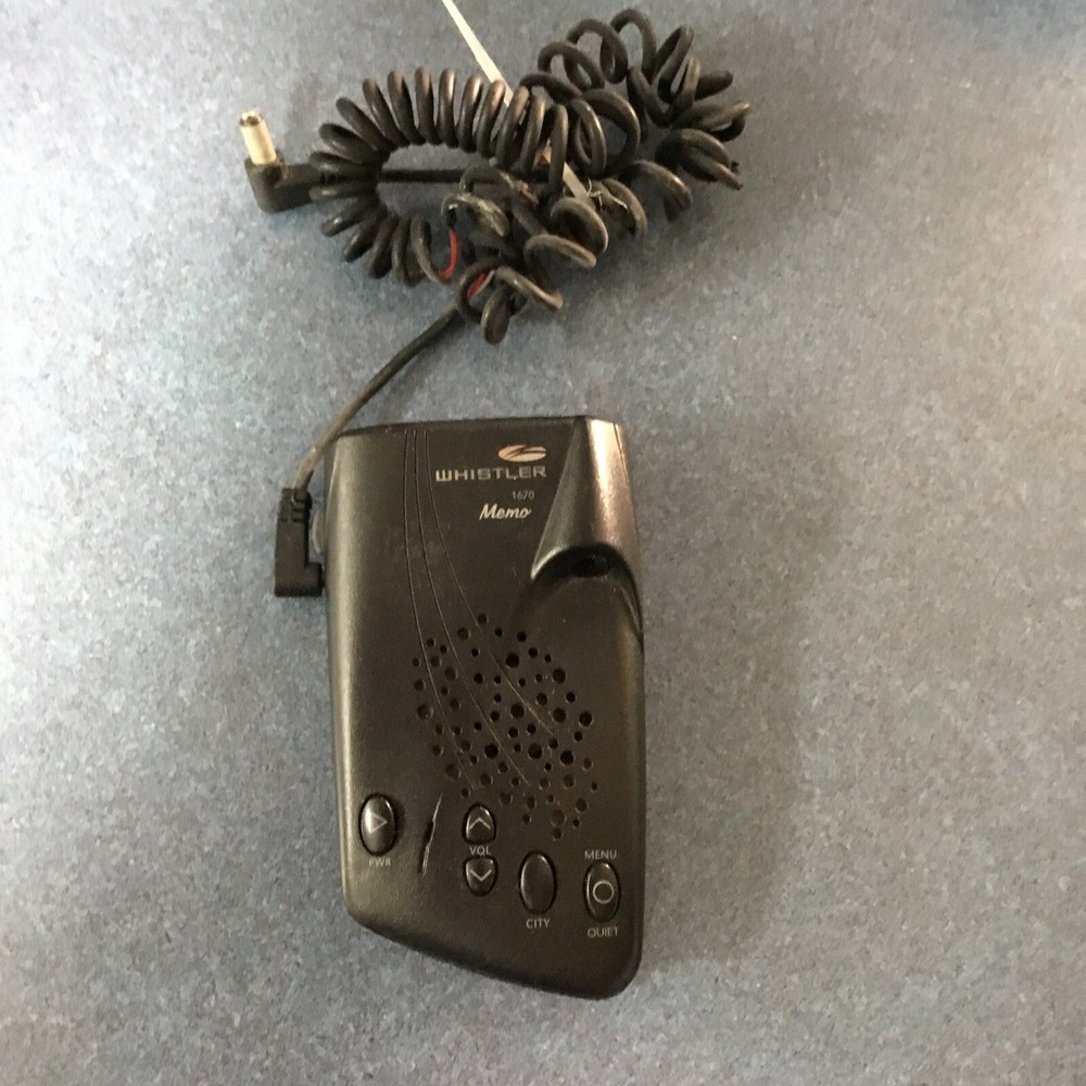 Whistler 1670 Memo Voice Recorder Radar Check