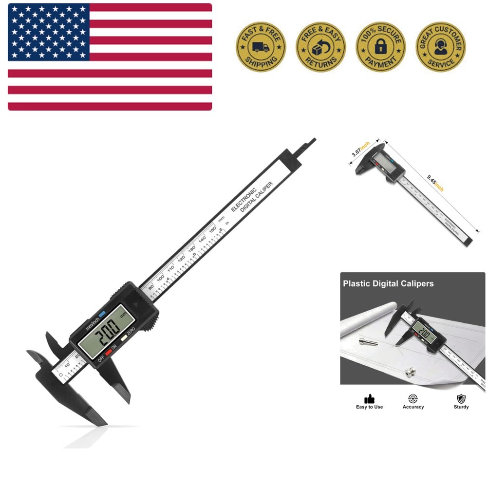Digital Caliper, 0-6 inches Caliper with Large LCD Screen, Auto - Off Feature...