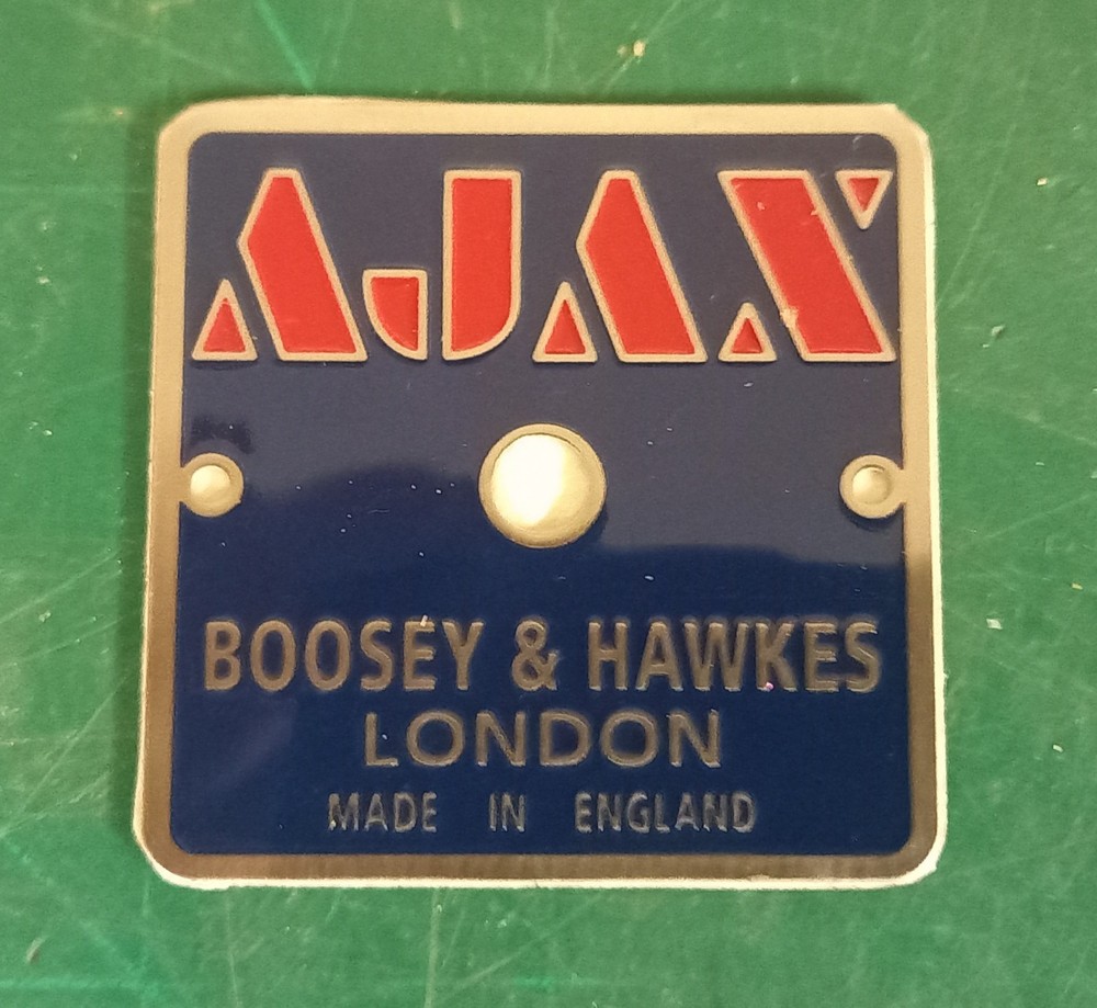 NEW/old stock Ajax (Repro) drum badge