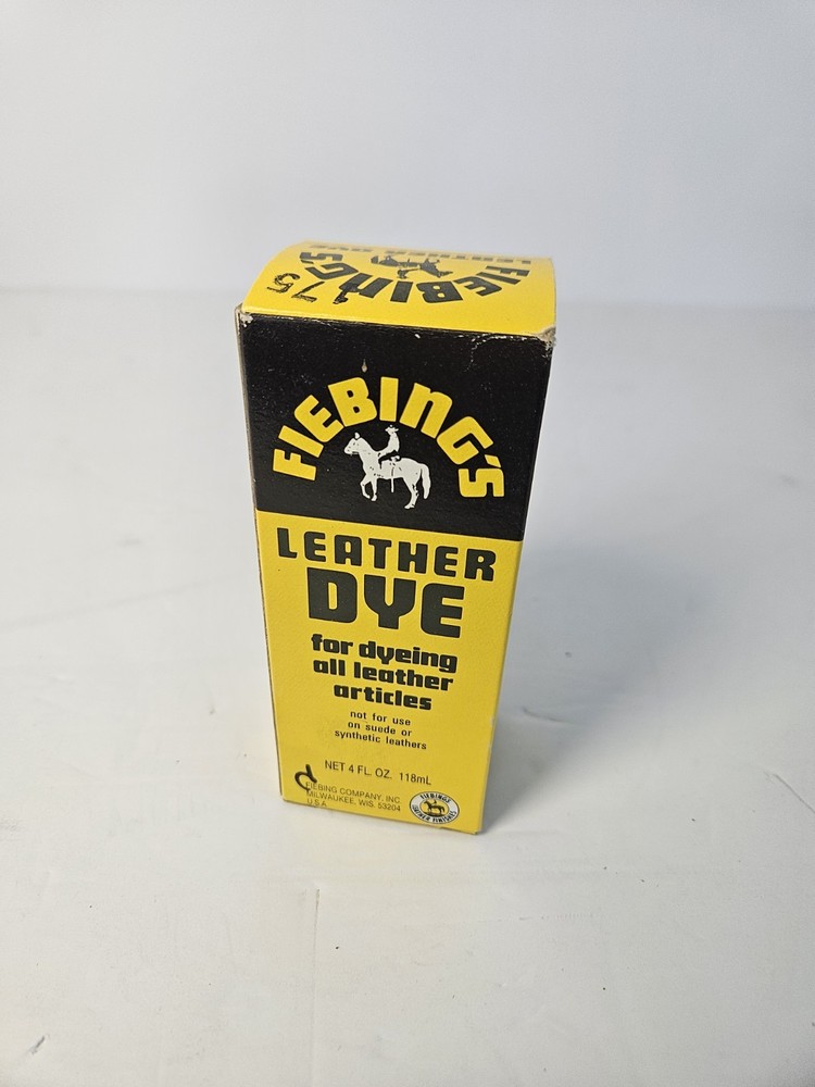 Fiebing's Leather Dye Brown 4 oz  Alcohol-Based  Dries Uniformly