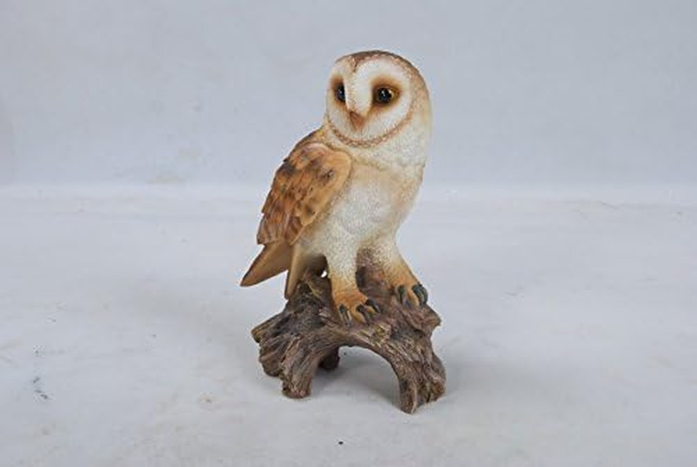 Barn Owl on Stump, 7.25"