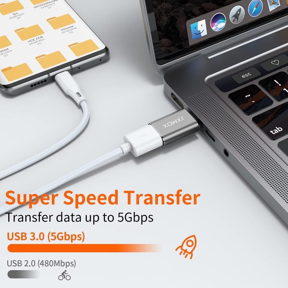 USB C to USB 3.0 Adapter [2-Pack] - Versatile Connectivity Solutions