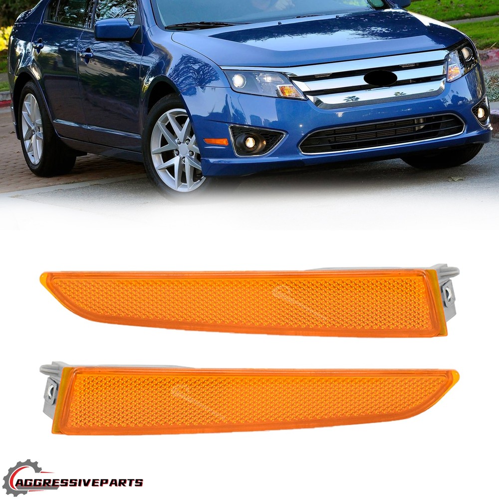 Front Side Mark Light Bumper Lamp Set Left&Right Side For Ford Fusion 2010-2012