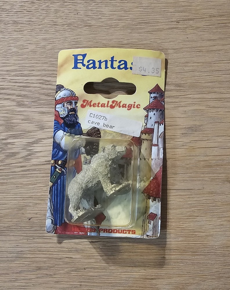 Fantasy Metal Magic D&D Miniatures Cave Bear C1027b