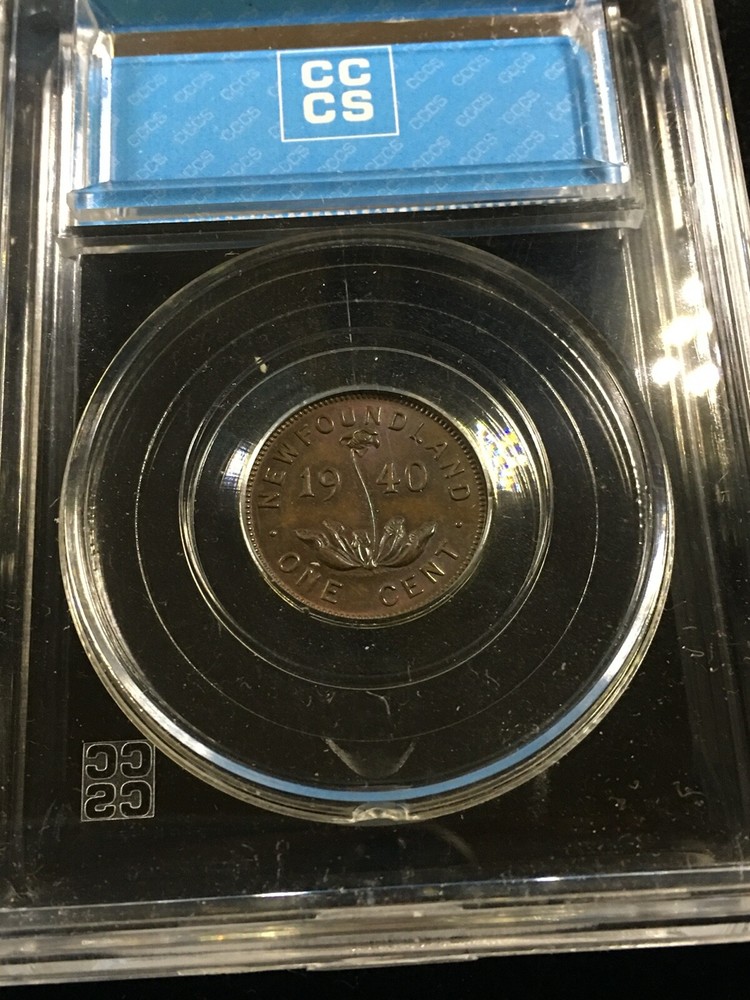 1940 CCCS Graded, Newfoundland Small ¢1 Cent, **MS-64** #3478