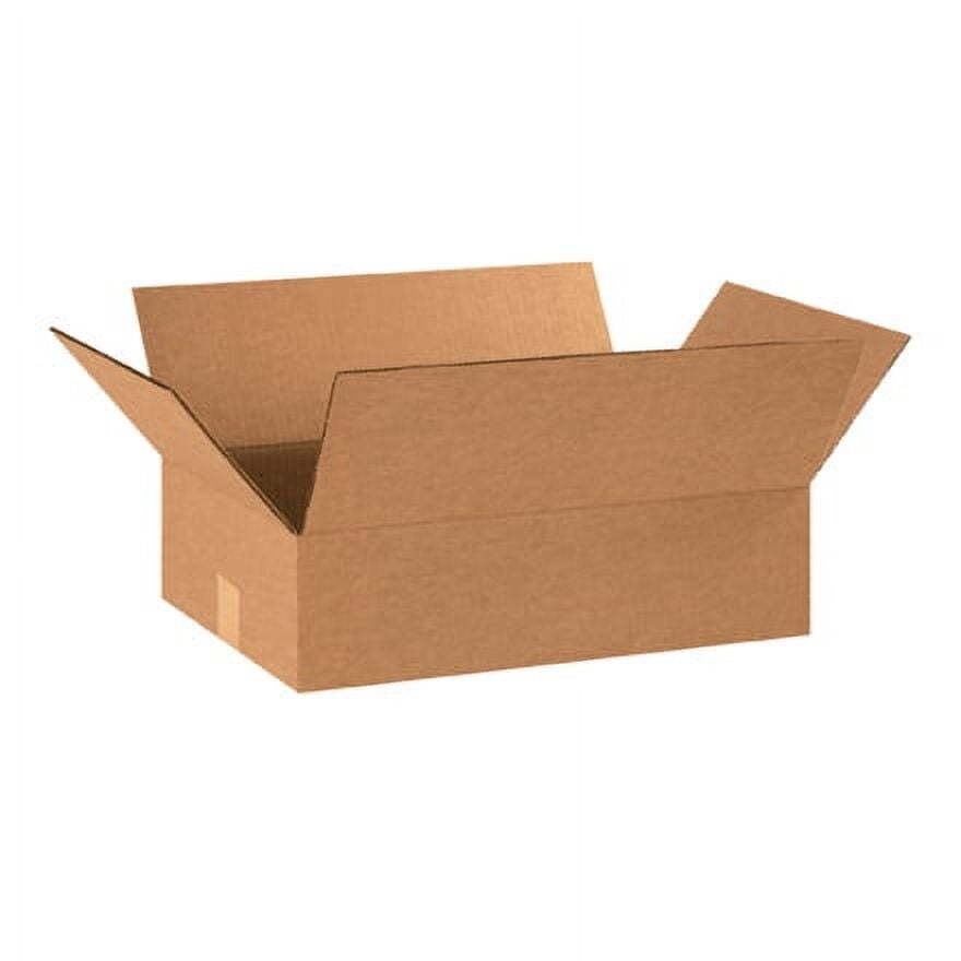18 x 12 x 5" Flat Corrugated Boxes, ECT-32 Brown Shipping Boxes 25/Bundle