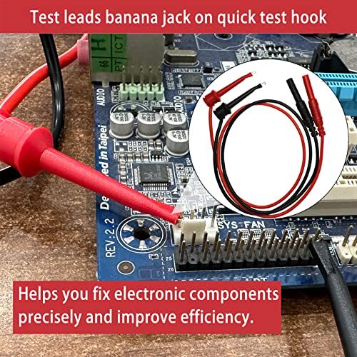 24 Pcs Multimeter Test Leads Set with Alligator Clips Insulation Piercing Tes...