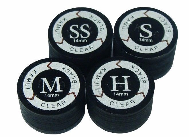 GENUINE KAMUI BLACK CLEAR 14 MM CUE TIPS