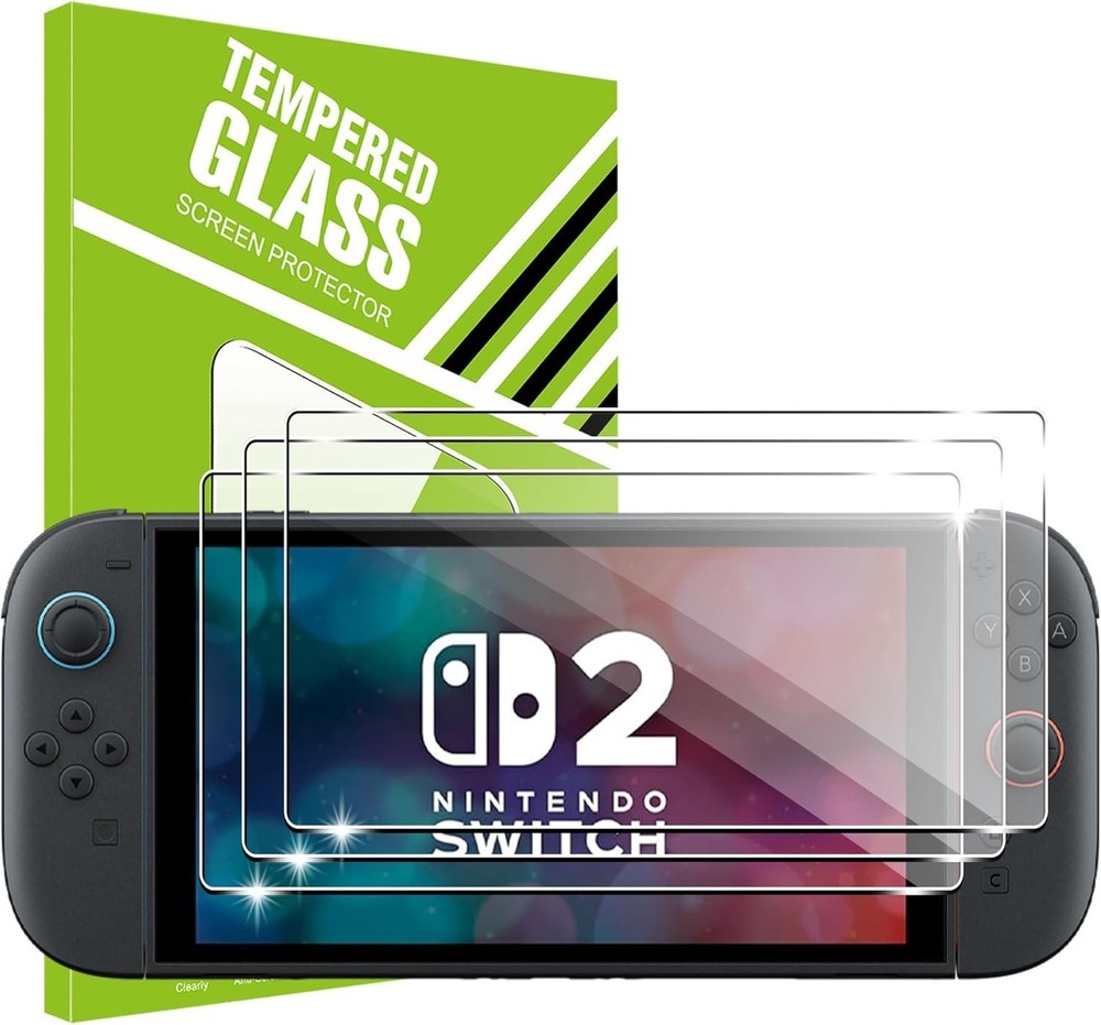 Tempered Glass Screen Protector - Anti-Scratch & Dust Resistant for NS Switch 2