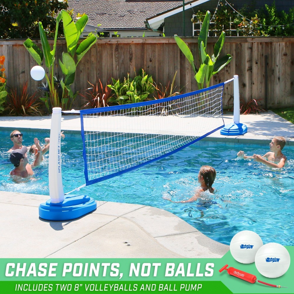 GoSports Splash Net PRO Pool Volleyball Net- BLUE