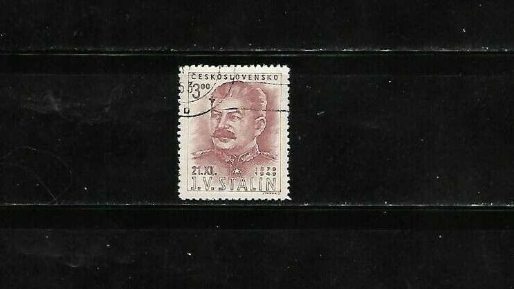 CZECHOSLOVAKIA  1949 SC 400 STALIN COMMUNIST