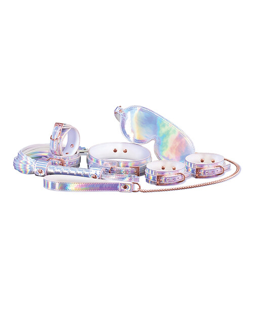 Cosmo Bondage 8 Pc Kit Restraint Kit Rainbow