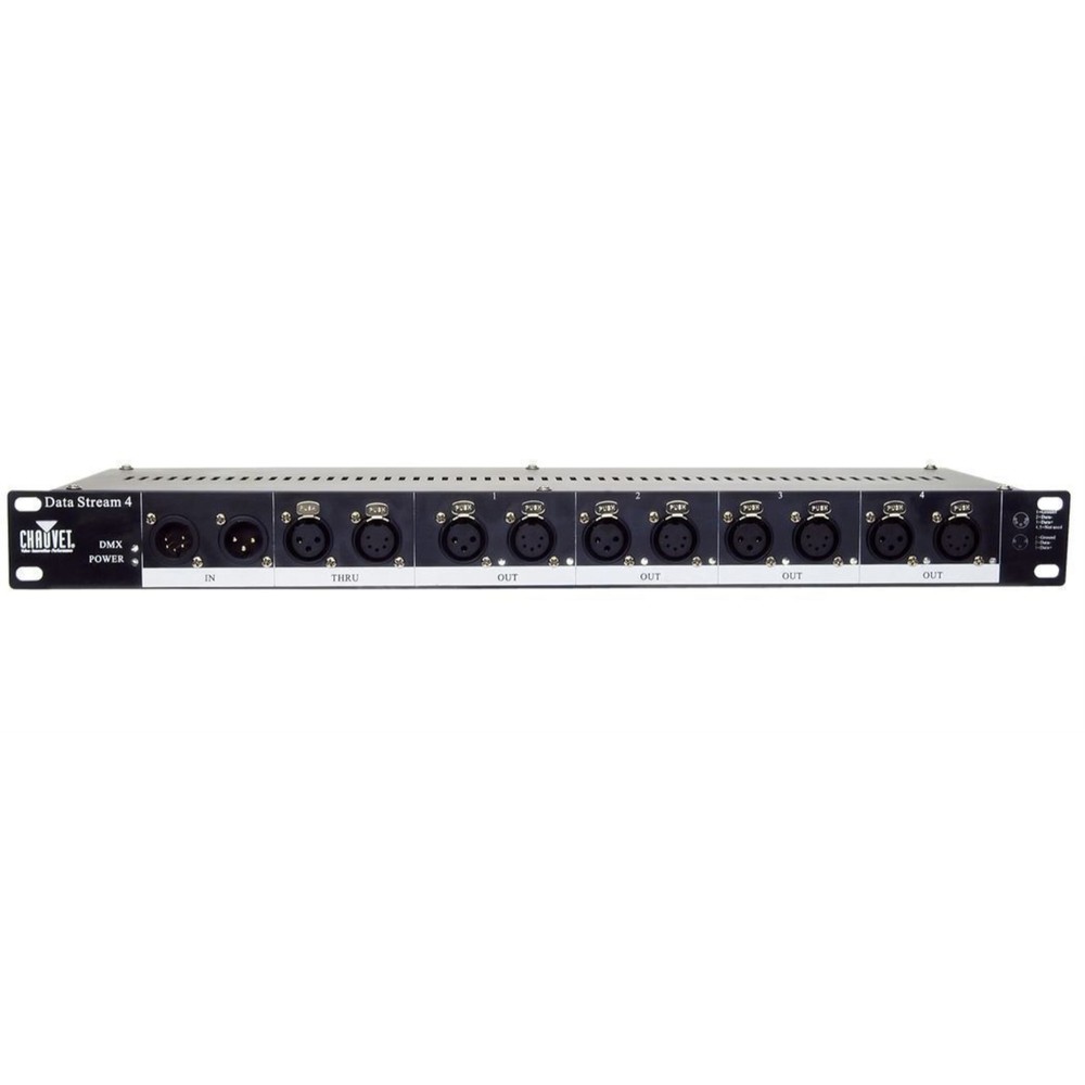 Chauvet DJ Data Stream 4 Datastream 1 - 4 Optical Splitter+Bluetooth Speaker