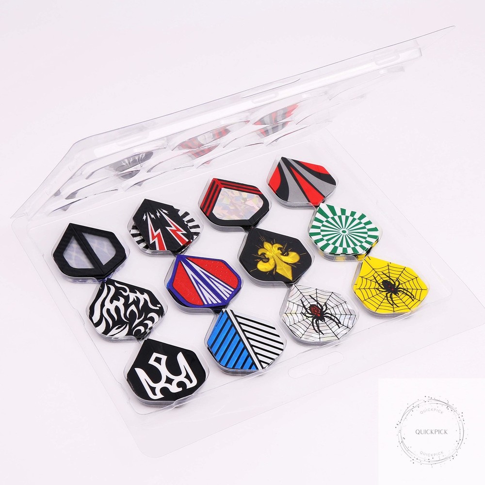 Dart Flights,144 pcs Standard Shape Professional Flight Feather Replacement Tail