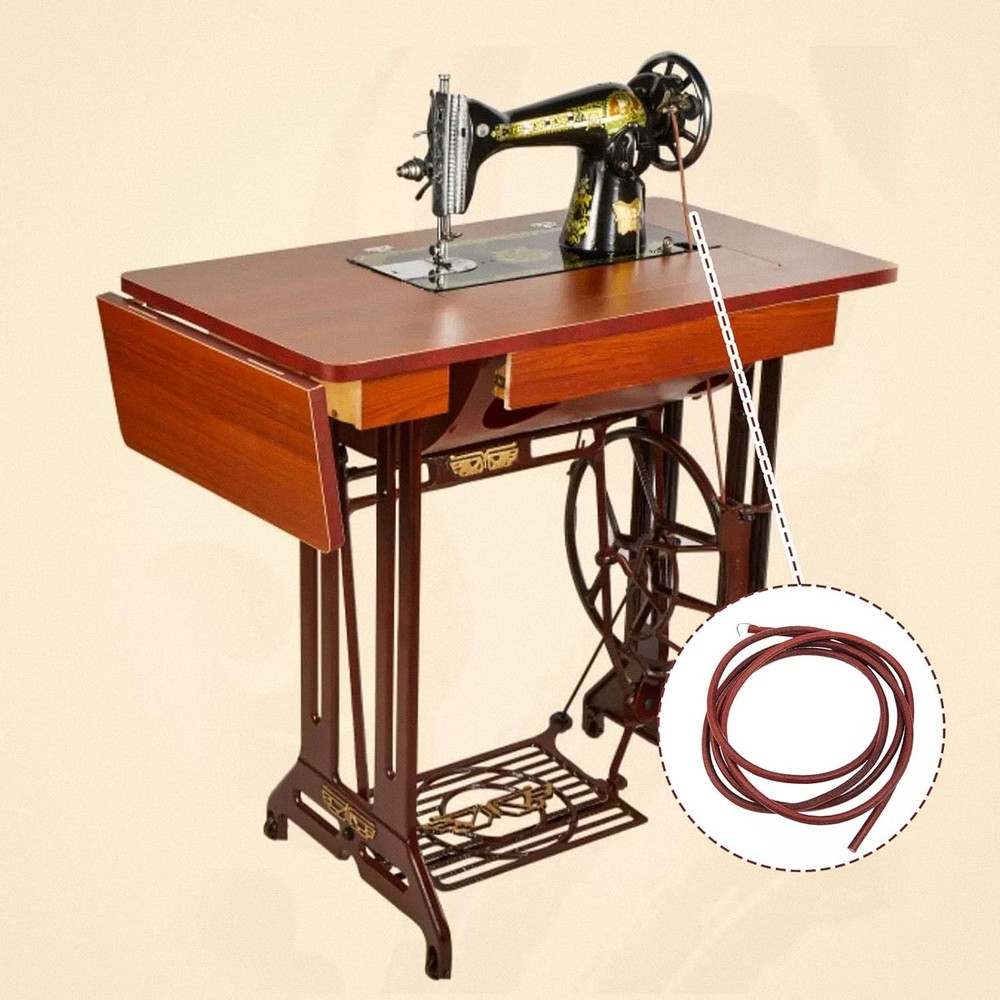 Sewing Machine Belt, 6FT Leather Belt for Singer Treadle Machine,...