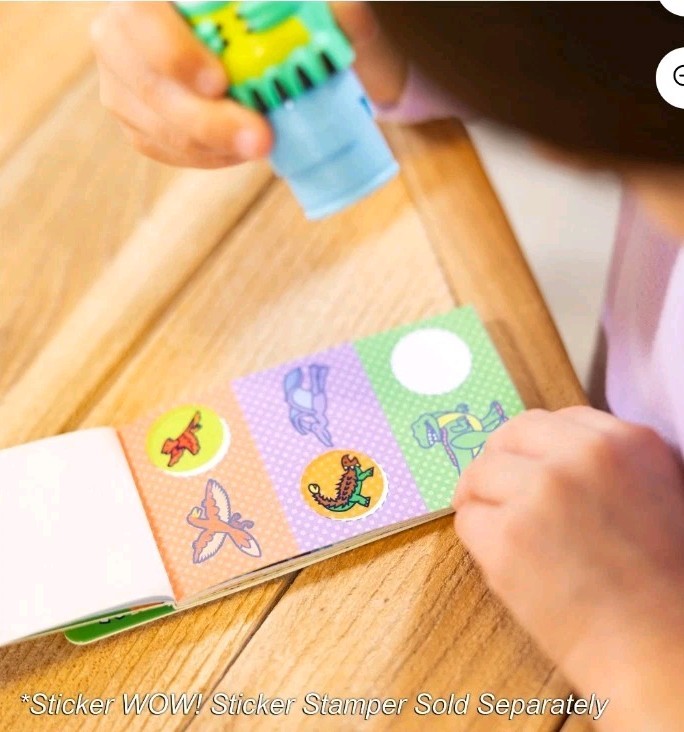 Melissa & Doug Sticker Wow Mini Activity Pad and 200+ Refill Stickers - Dinosaur