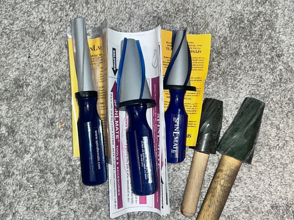 3 SpinLmate Socket Cleaning Tool 40 ASA, 30 ASA , 8 ASA. 2 Wood Rubber tools